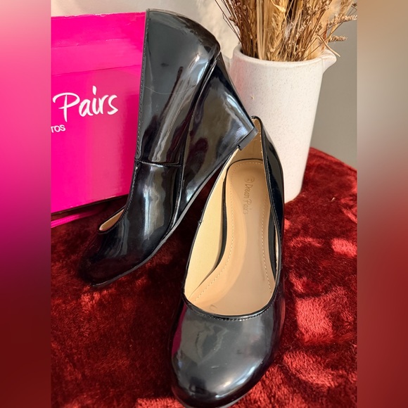 Dream Pairs Shoes - Dream Pairs Elegant Black Patent Leather Pumps